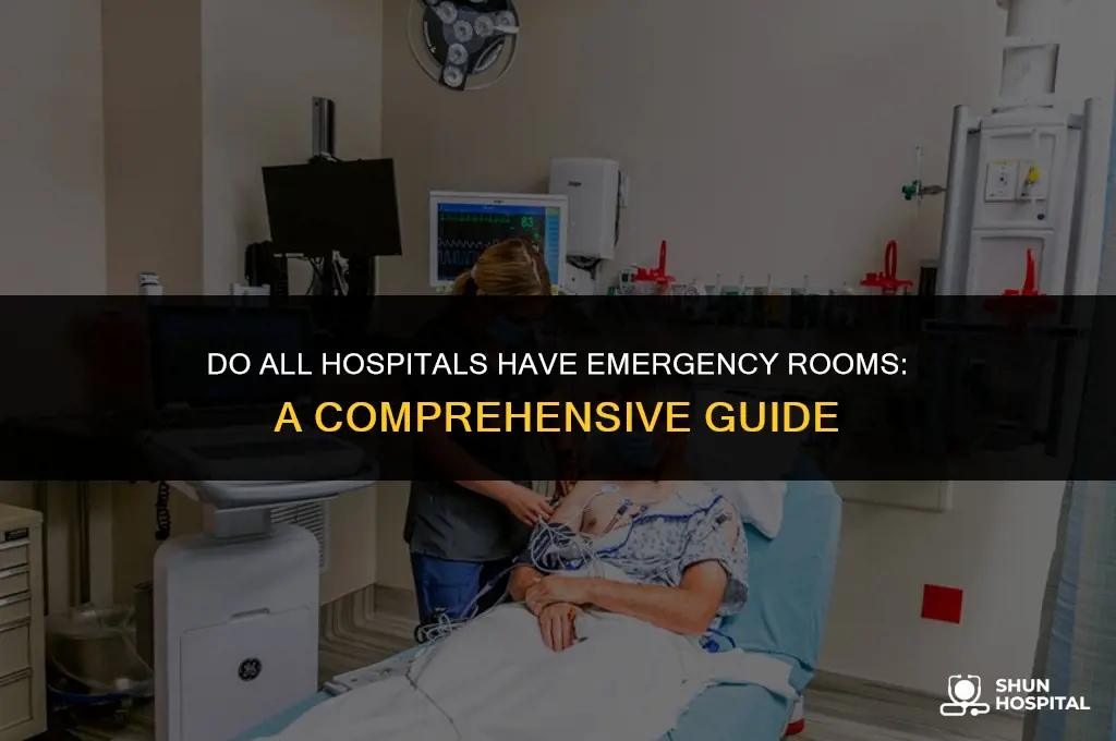 do all hospitals have emergency rooms