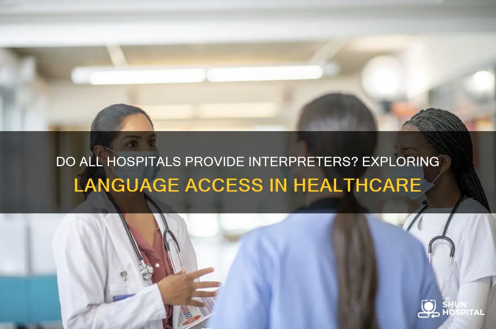 do all hospitals have interpreters