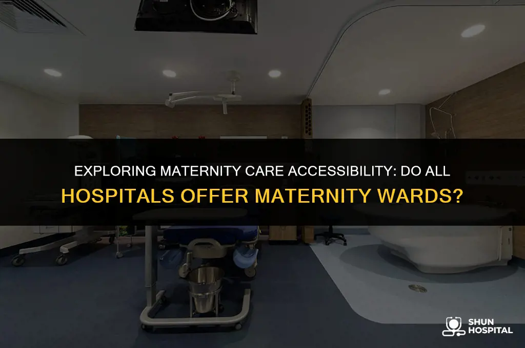 do all hospitals have maternity wards