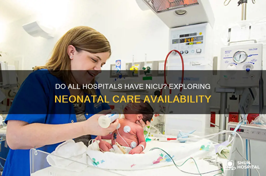 do all hospitals have nicu