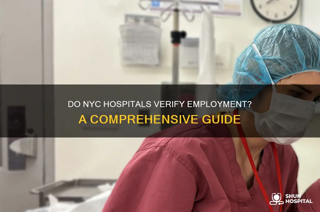 do all new york city hospitals do employment verification