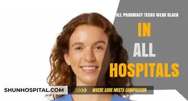 Do Pharmacy Techs Uniforms Always Include Black in Hospitals?