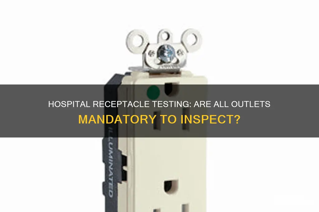 do all receptacles in a hospital have to be tested