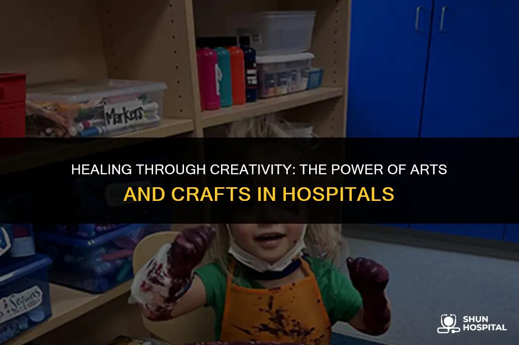 do arts and crafts in hospital