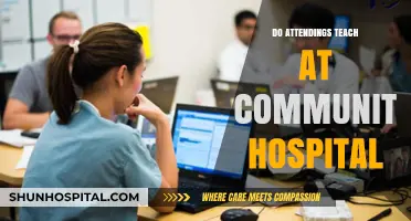 Do Attendings Teach at Community Hospitals?