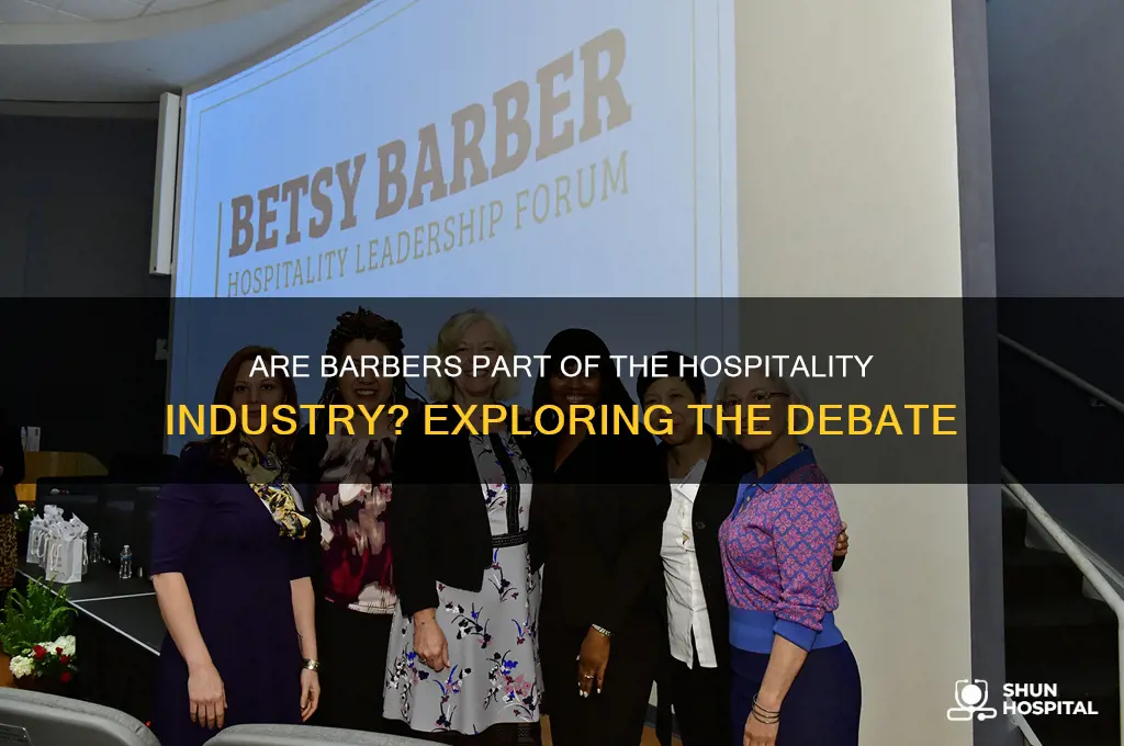 do barbers come under hospitality