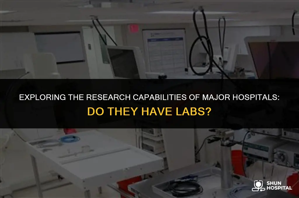 do big hospitals have research labs