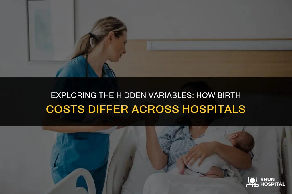 do birth costs vary by hospital