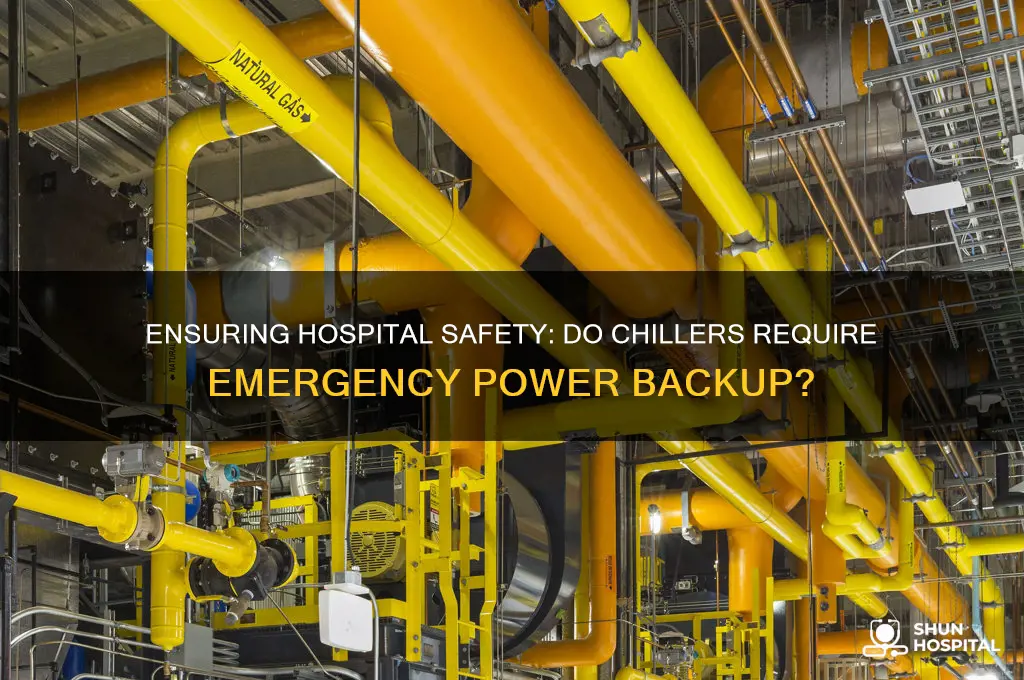 do chiller need to be on emergency power hospital
