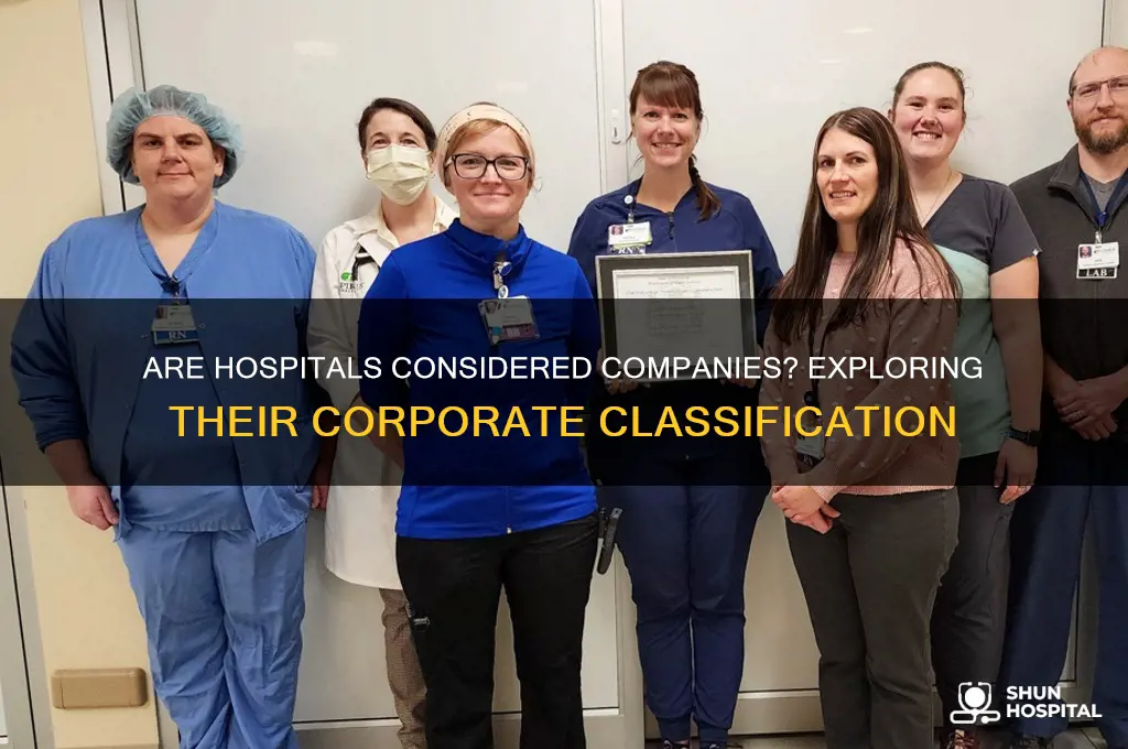 do companies include hospitals