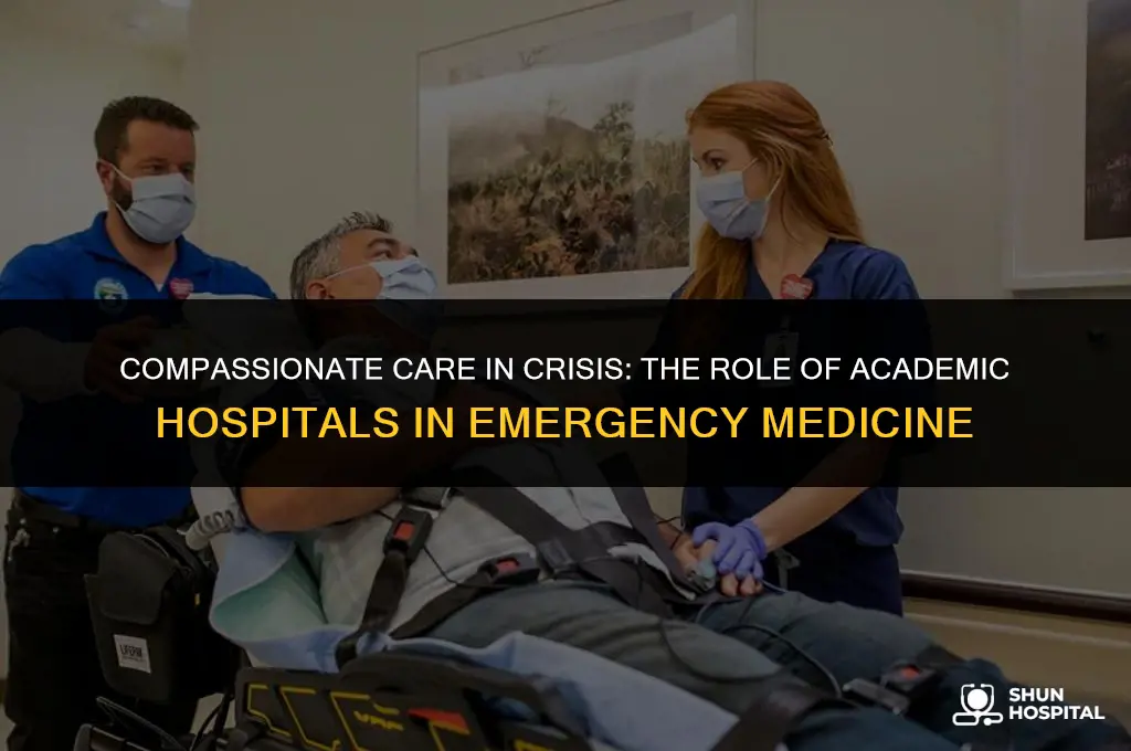 do friendly academic hospitals emergency medicine