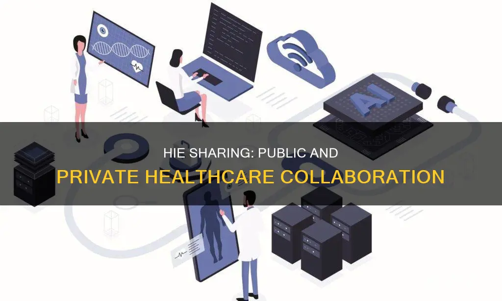 do government and private hospitals share hie