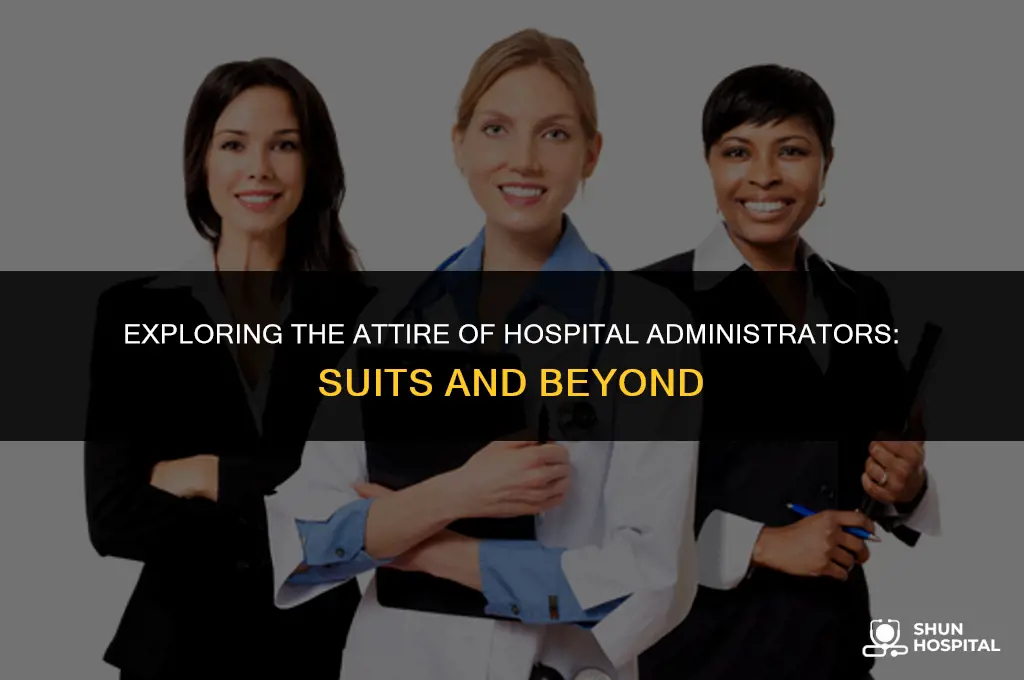 do hospital administrators dress in suits
