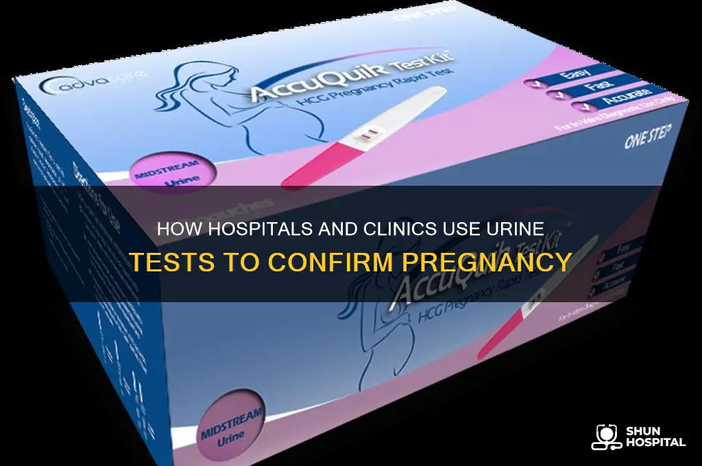 do hospital and clinc check if youre pregnant by urine