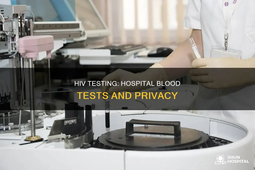 do hospital blood tests check for hiv