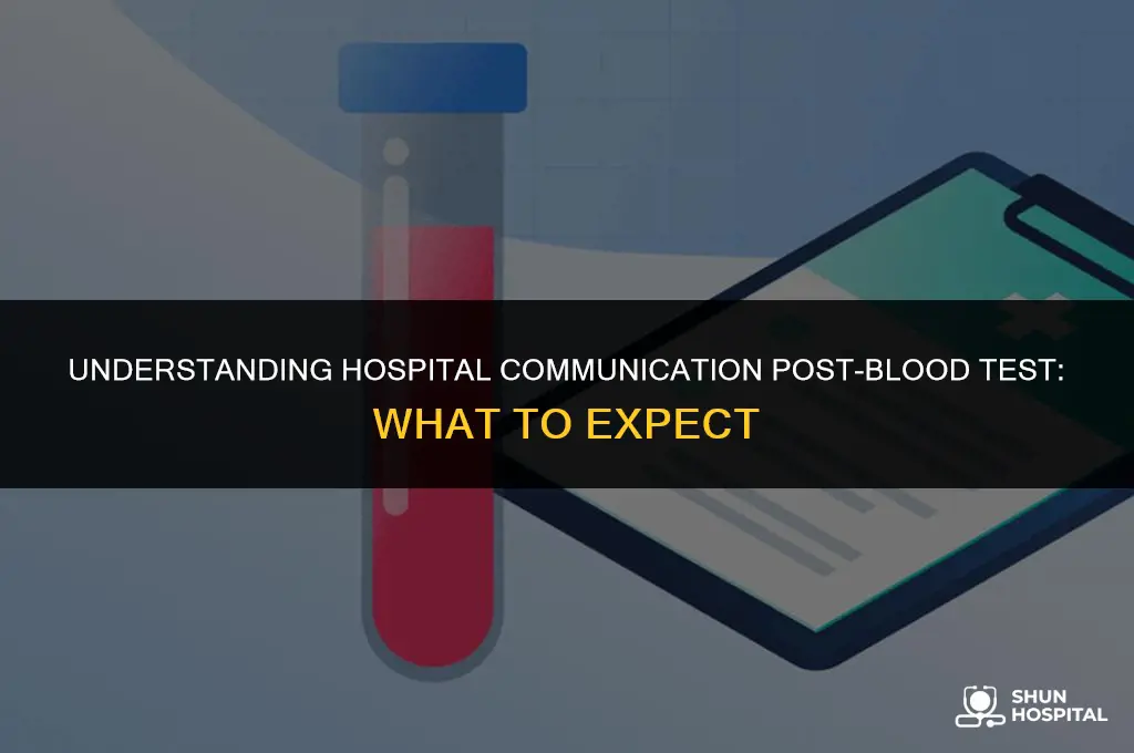 do hospital call after blood test