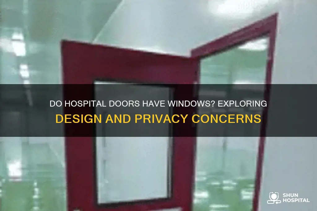 do hospital doors have windows