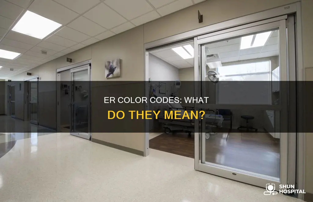 do hospital er have different color rooms