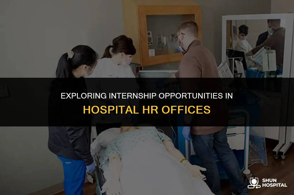 do hospital hr offices offer internships