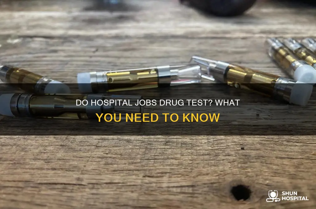 do hospital jobs drug test