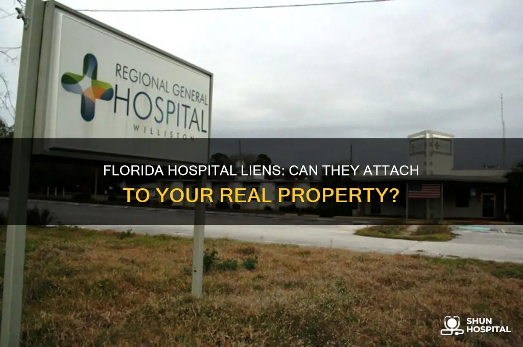 do hospital liens attach to real property in florida