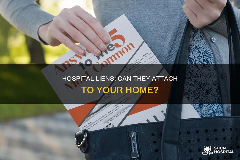 do hospital liens attach to real property