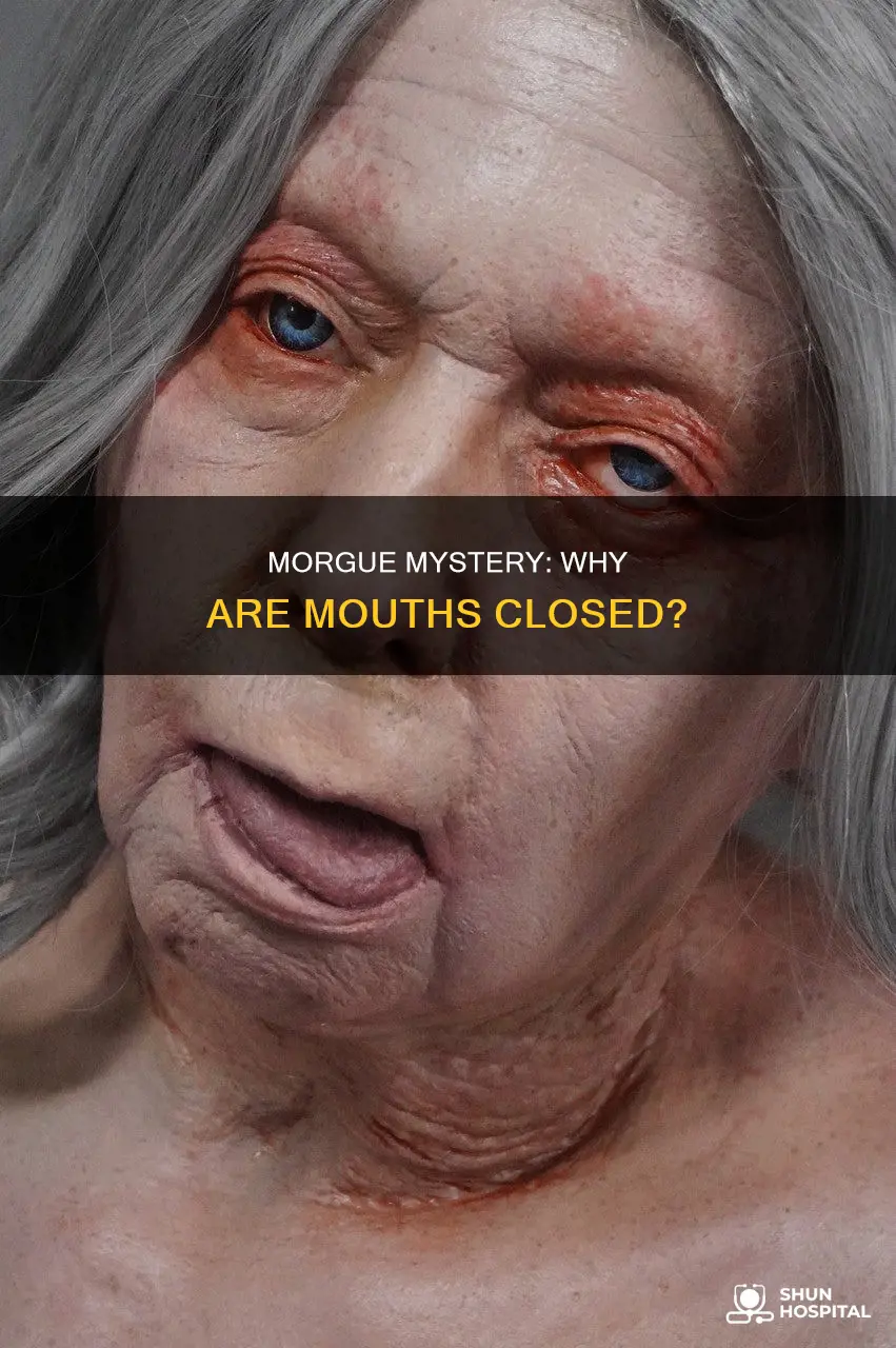 do hospital morgues close mouths for veiwing