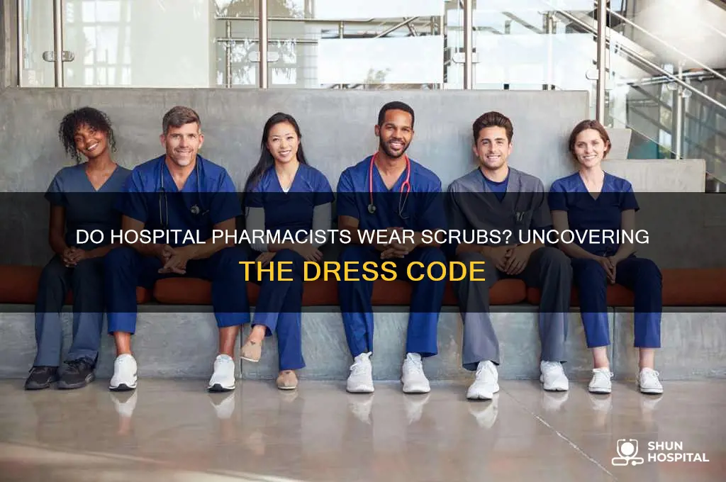 do hospital pharmacists wear scrubs