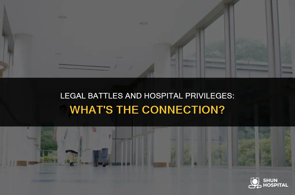 do hospital privileges require pending lawsuits