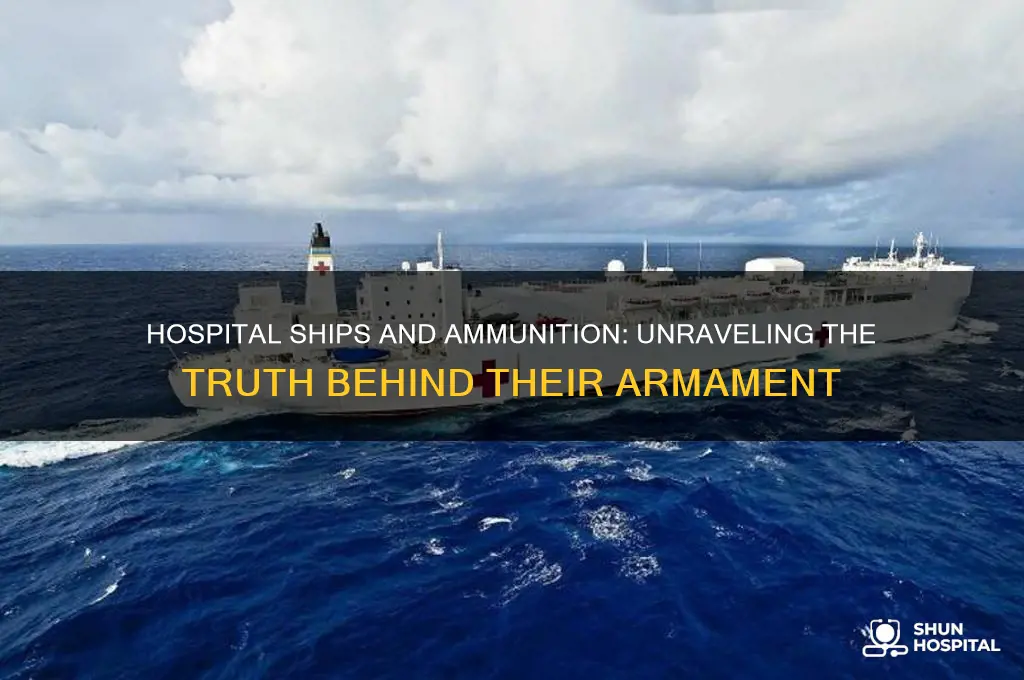 do hospital ships have ammunition