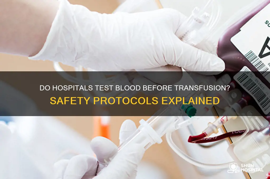 do hospital test blood transfusion