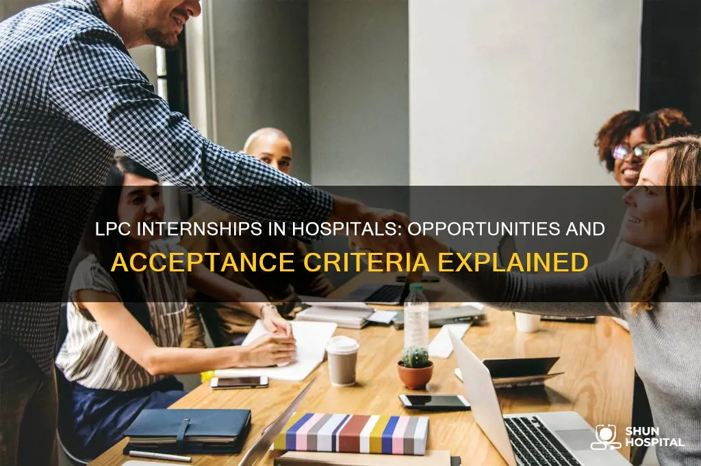 do hospitals accept lpc internships