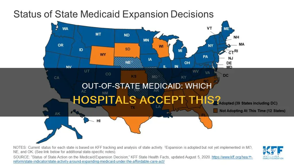 do hospitals accept out of state medicaid