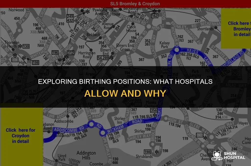 do hospitals allow different birthing positions