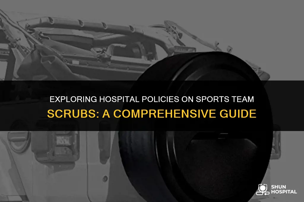 do hospitals allow sports team scrubs
