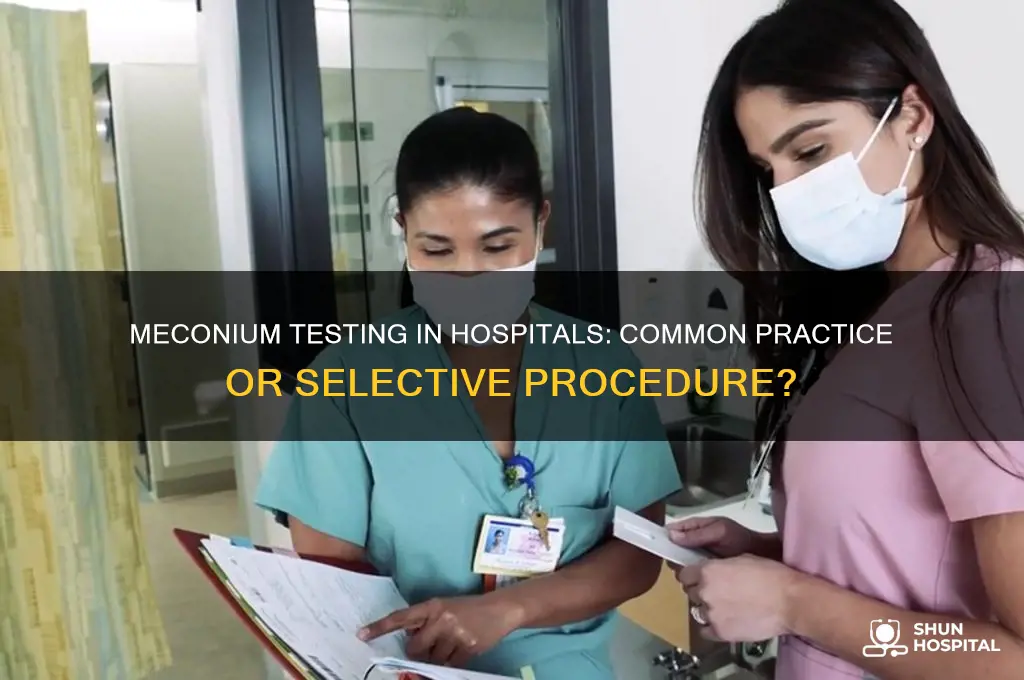 do hospitals always test meconium
