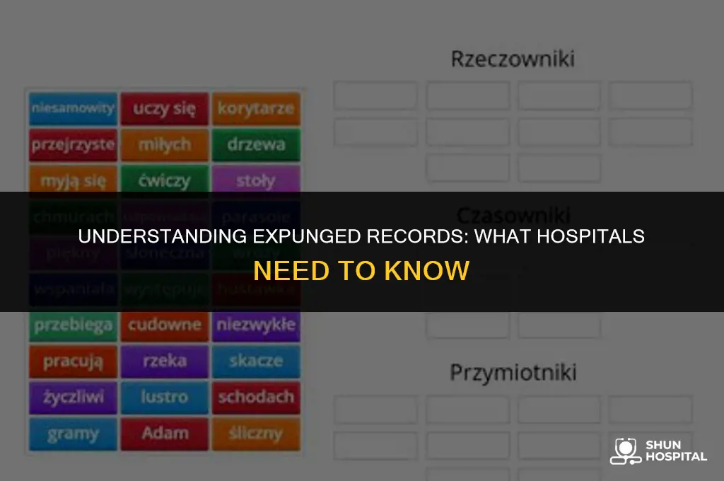 do hospitals ask about expunged records