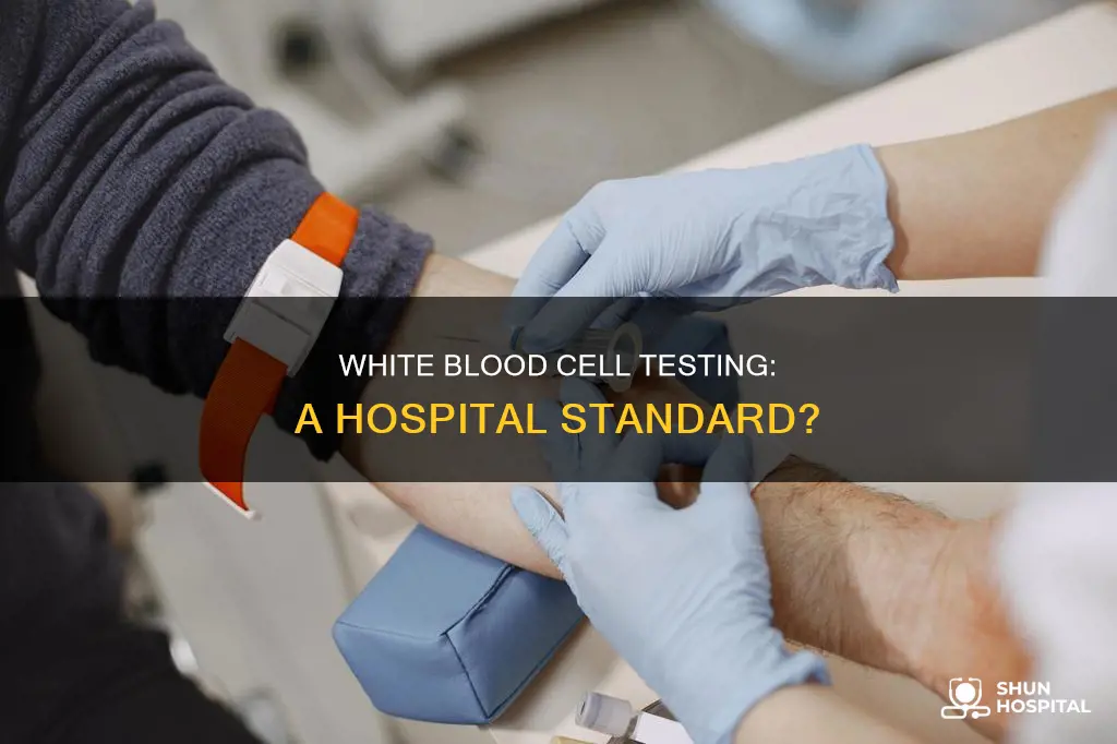 do hospitals automatically test white blood cells