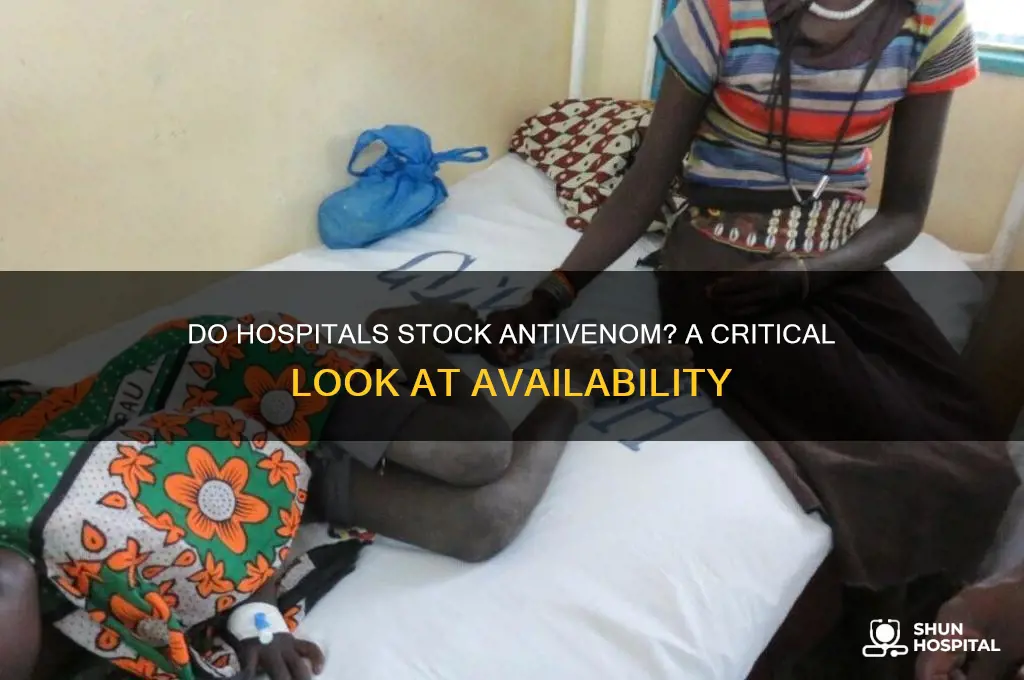 do hospitals carry antivenom