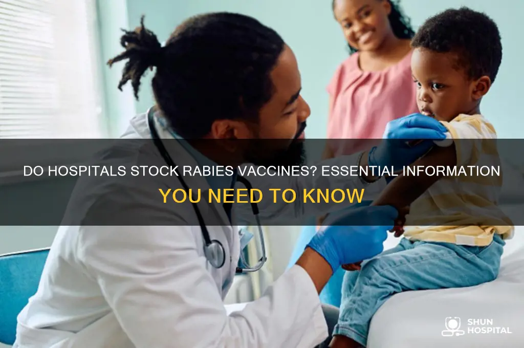 do hospitals carry rabies vaccine