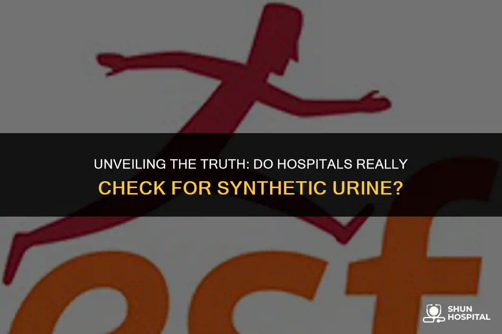 do hospitals check for synthetic urine