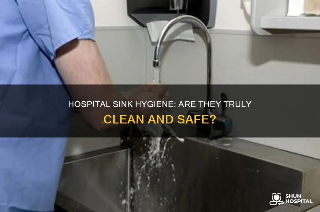 do hospitals clean sinks