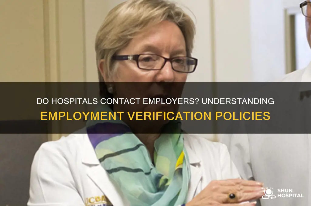 do hospitals contact employment
