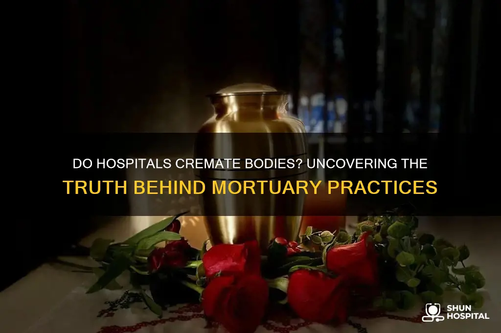 do hospitals cremate bodies