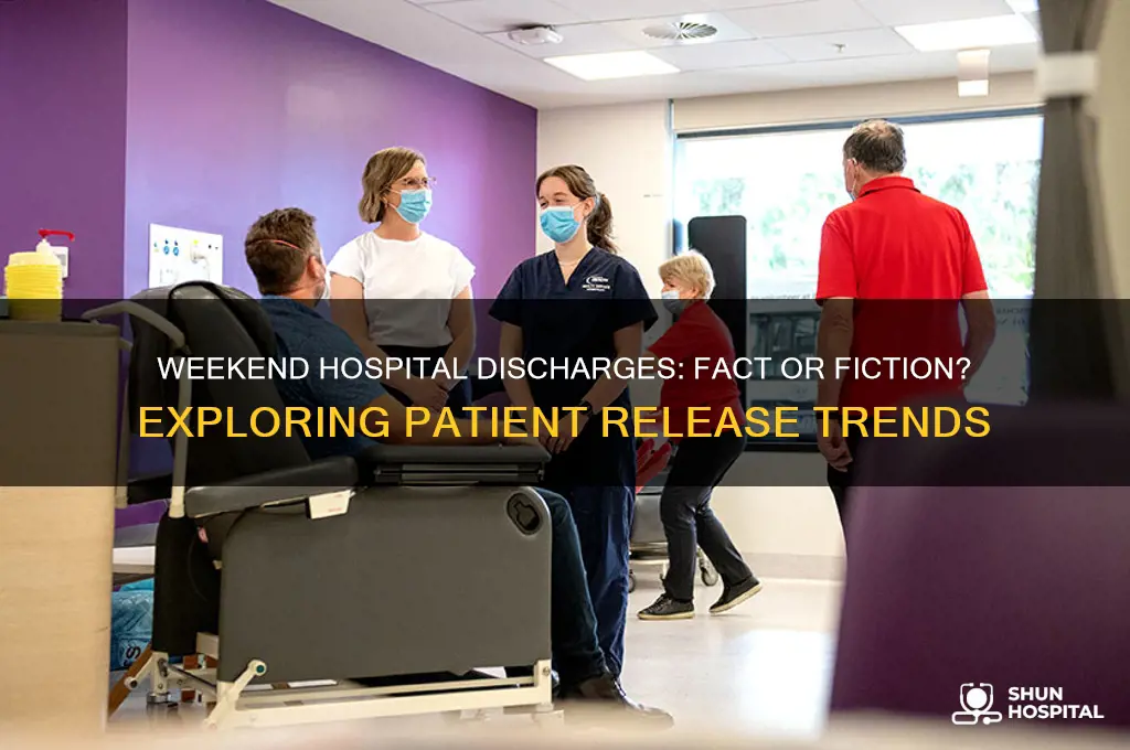 do hospitals discharge at weekends