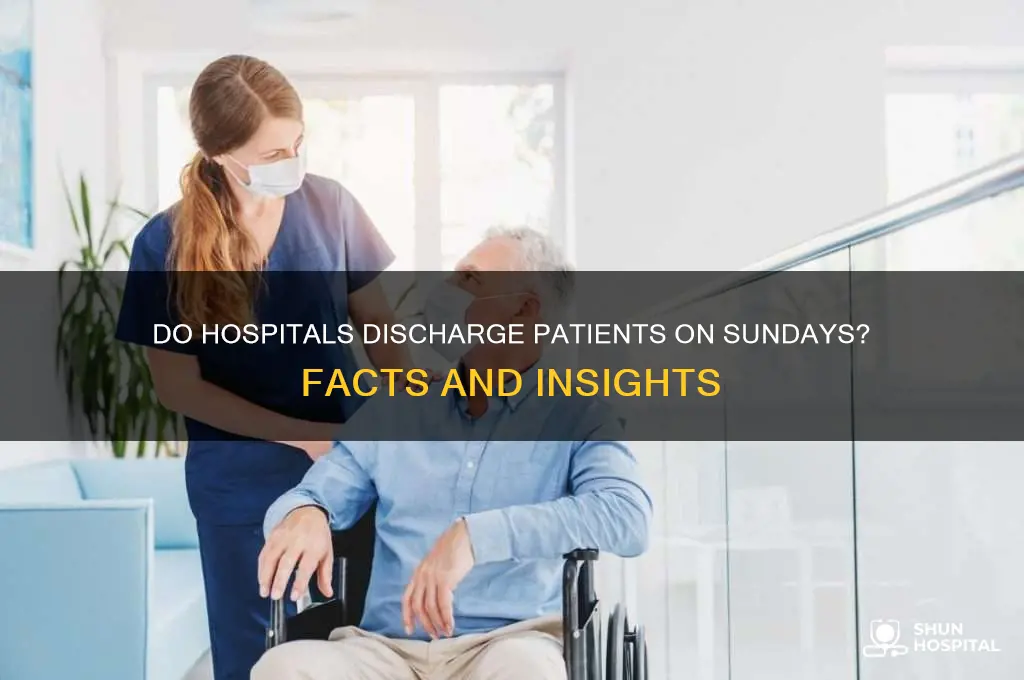 do hospitals discharge on sundays