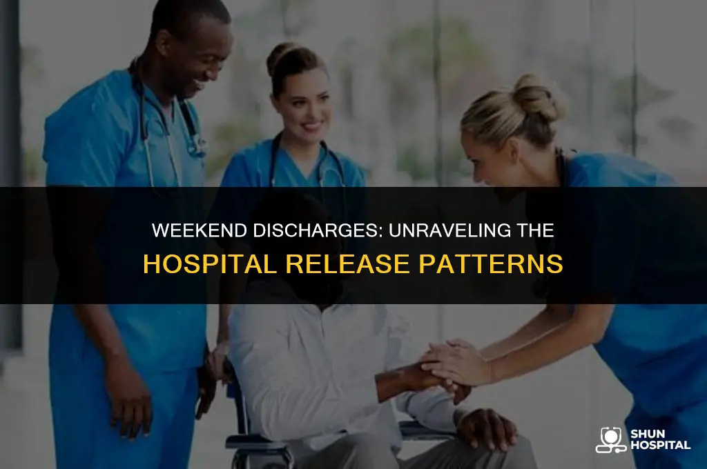 do hospitals discharge on the weekend