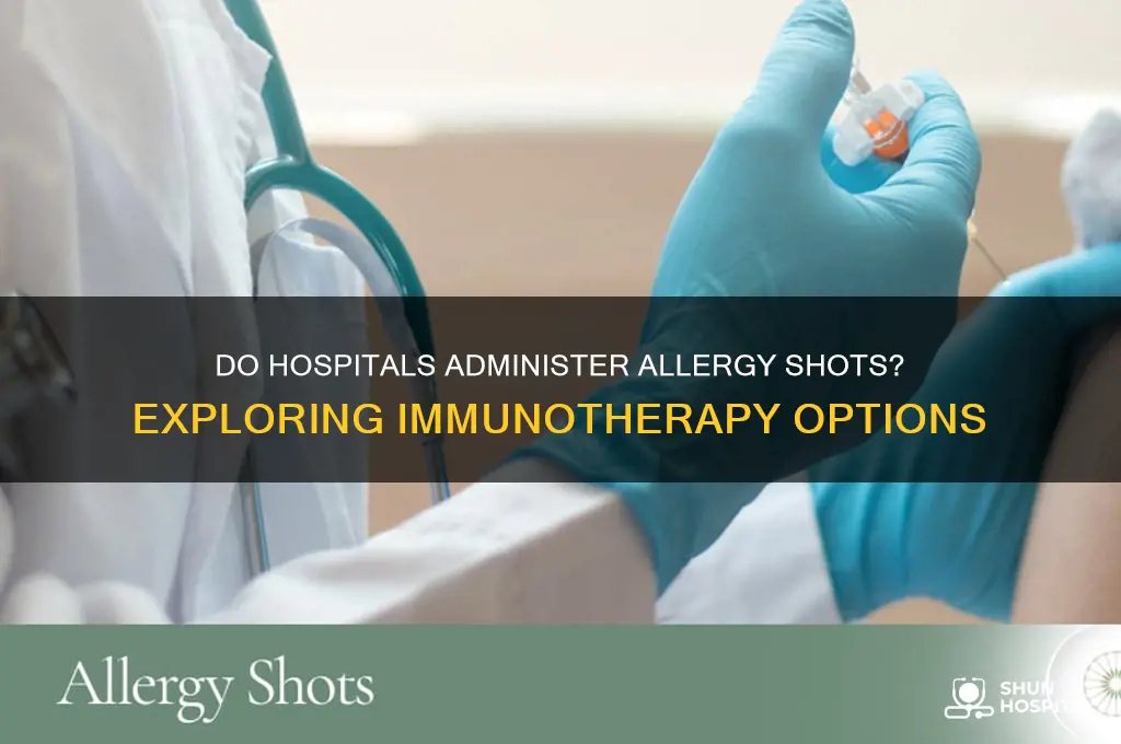 do hospitals do allergy shots