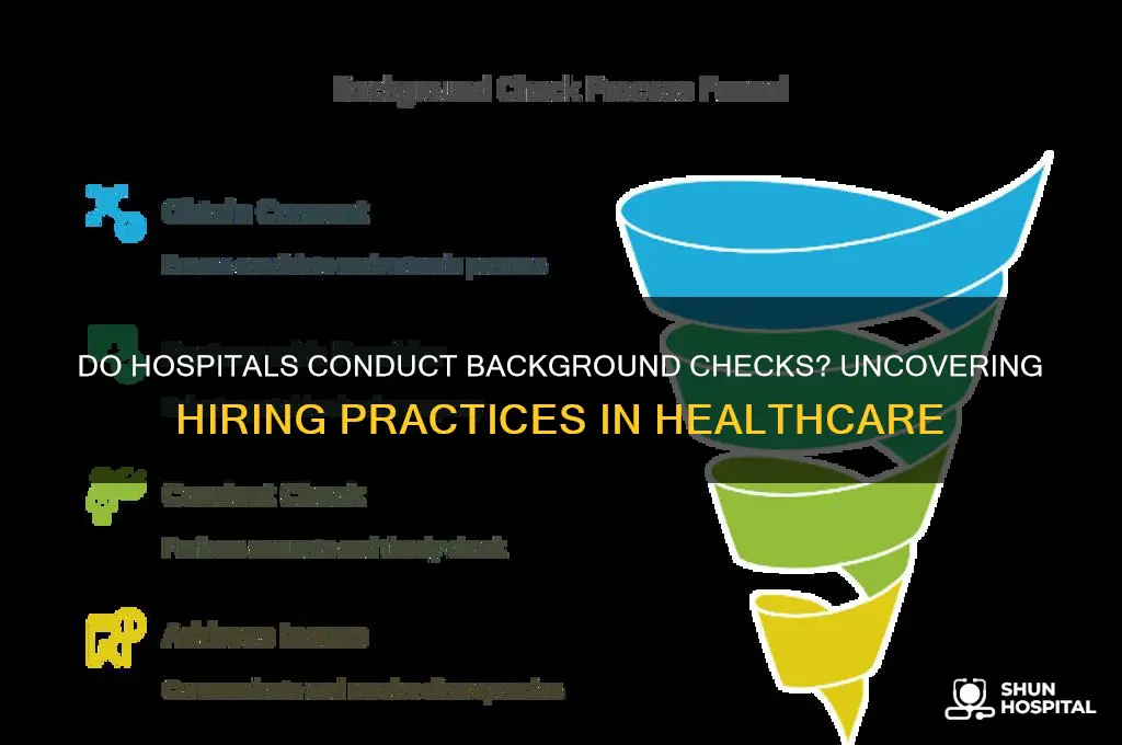 do hospitals do background checks