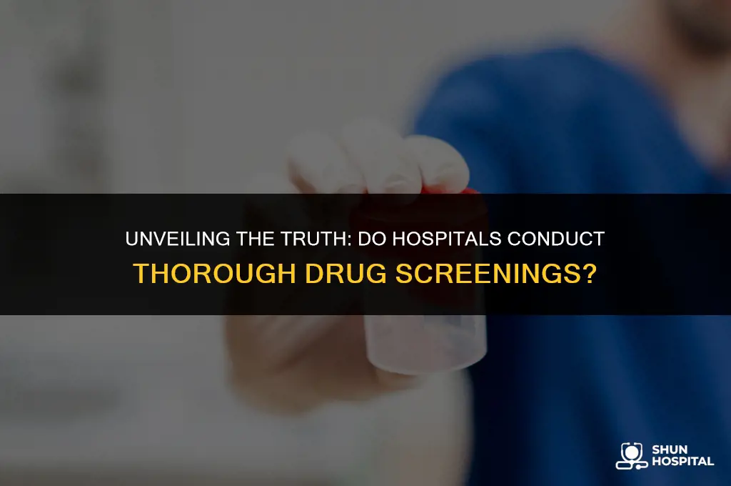 do hospitals do comprehensive drug screens
